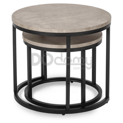 Комплект журнальних столиків MEBEL ELITE ROCKY Сірий, фото 3