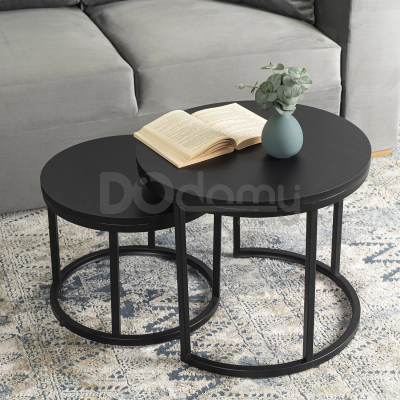 Комплект журнальных столиков MEBEL ELITE MANU Черный, фото 3