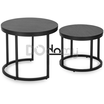 Комплект журнальных столиков MEBEL ELITE MANU Черный, фото 5