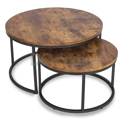 Комплект журнальних столиків MEBEL ELITE FIGO MAX Дуб, фото 4