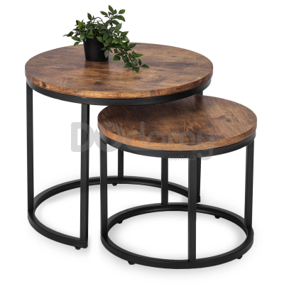 Комплект журнальных столиков MEBEL ELITE FIGO Дуб, фото 1