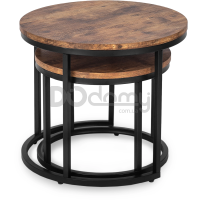 Комплект журнальных столиков MEBEL ELITE FIGO Дуб, фото 4