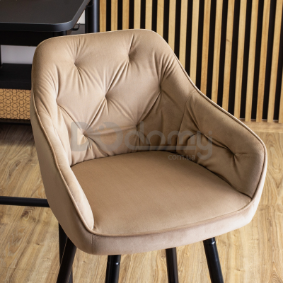 Барний стілець MEBEL ELITE SALEM Бежевий, фото 3