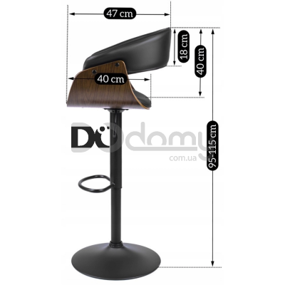 Барный стул MEBEL ELITE NEVADA Черный, фото 6