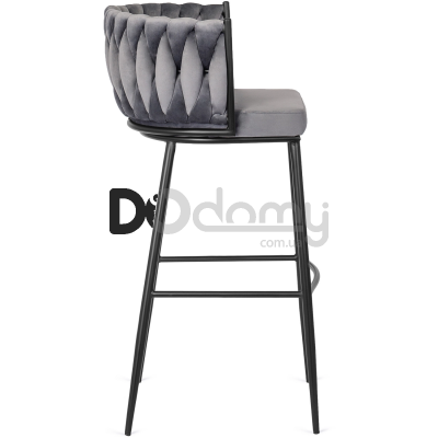 Барний стілець MEBEL ELITE FLORES Сірий, фото 5