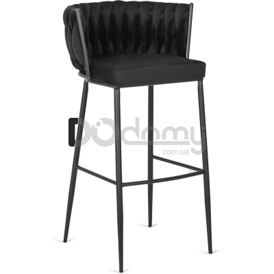 Барный стул MEBEL ELITE FLORES Черный, фото 1