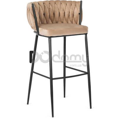 Барный стул MEBEL ELITE FLORES Бежевый, фото 1