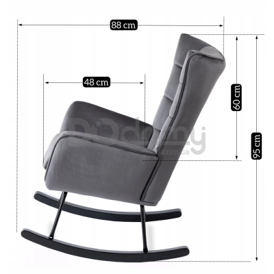 Кресло-качели MEBEL ELITE JACKSON Серый, фото 5