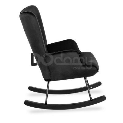 Крісло-гойдалка MEBEL ELITE ELIS Чорний, фото 3