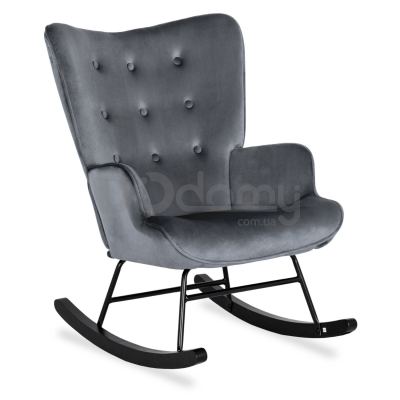 Крісло-гойдалка MEBEL ELITE ELIS Сірий, фото 1