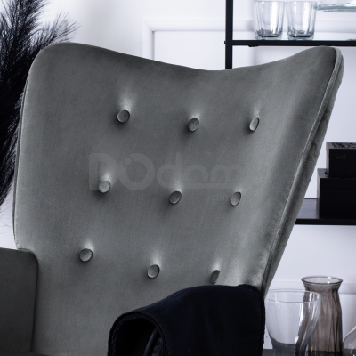 Крісло-гойдалка MEBEL ELITE ELIS Сірий, фото 3