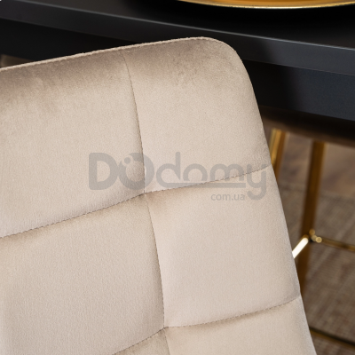 Барний стілець MEBEL ELITE ARIEL Ecru Бежевий / Золотий, фото 3