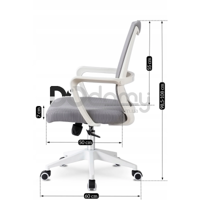 Офисное кресло MEBEL ELITE LEFKAS Серый, фото 6