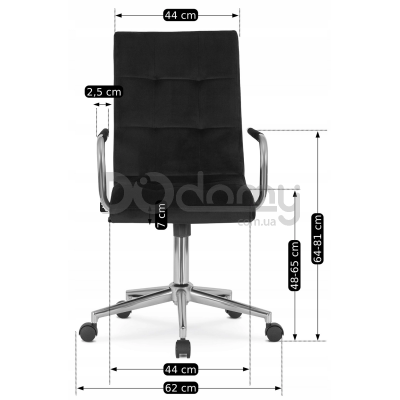 Офісне крісло MEBEL ELITE BOSTON Чорний, фото 4