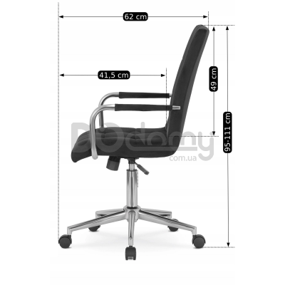 Офісне крісло MEBEL ELITE BOSTON Чорний, фото 5