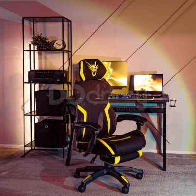 Офісне крісло MEBEL ELITE MAXIMO Чорний / Жовтий, фото 5