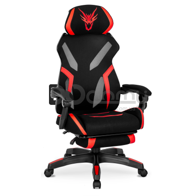 Офісне крісло MEBEL ELITE MAXIMO Чорний / Червоний, фото 1