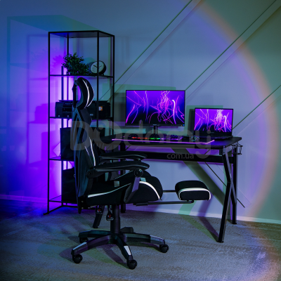 Офисное кресло MEBEL ELITE MAXIMO Черный/Белый, фото 2