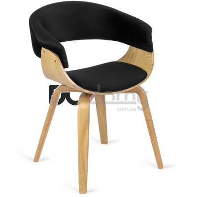 Кресло MEBEL ELITE GARY Черный / Дуб Золотой, фото 1