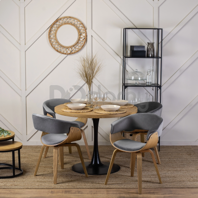 Кресло MEBEL ELITE GARY Серый / Дуб Золотой, фото 2