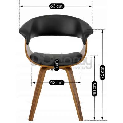 Кресло MEBEL ELITE OHIO Черный, фото 6