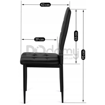 Стілець MEBEL ELITE TEX 2 Чорний, фото 4