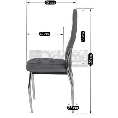 Стілець MEBEL ELITE MOLLY Сірий, фото 4