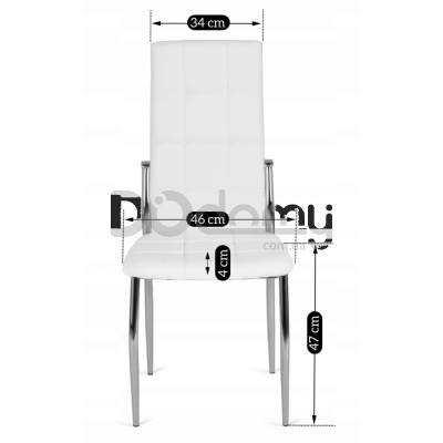 Стілець MEBEL ELITE MOLLY Білий, фото 3