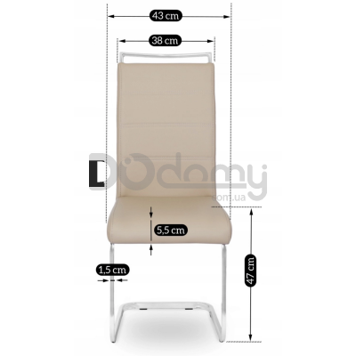 Стул MEBEL ELITE LOCA Бежевый, фото 5