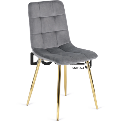 Стул MEBEL ELITE YORK Серый/Золотой, фото 1