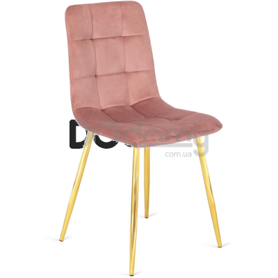Стул MEBEL ELITE YORK Розовый/Золотой, фото 1