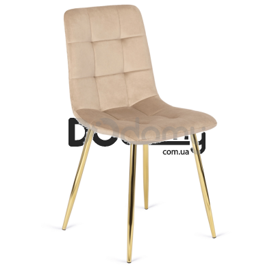 Стул MEBEL ELITE YORK Бежевый / Золотой, фото 1