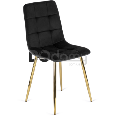 Стул MEBEL ELITE YORK Черный/Золотой, фото 1