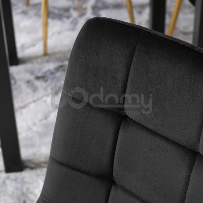 Стул MEBEL ELITE YORK Черный/Золотой, фото 2