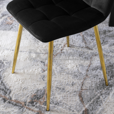 Стул MEBEL ELITE YORK Черный/Золотой, фото 3