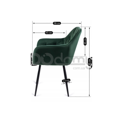 Кресло MEBEL ELITE VIKI Зеленый, фото 5