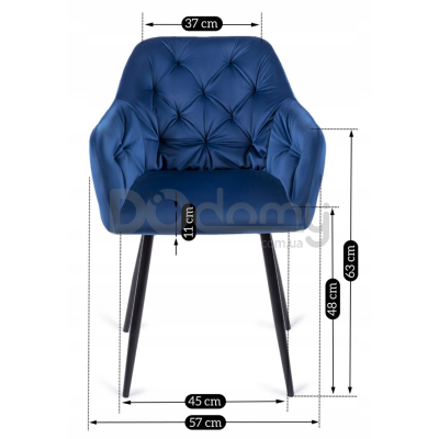 Кресло MEBEL ELITE VIKI Синий, фото 3