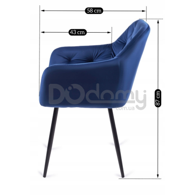 Кресло MEBEL ELITE VIKI Синий, фото 4