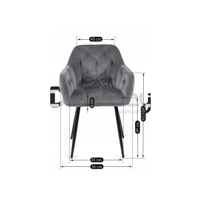 Кресло MEBEL ELITE VIKI Розовый, фото 10