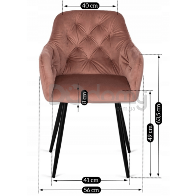 Кресло MEBEL ELITE VIKI Розовый, фото 5