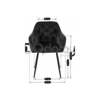 Кресло MEBEL ELITE VIKI Черный, фото 6