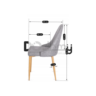 Кресло MEBEL ELITE TORINO Серый, фото 7