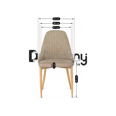 Крісло MEBEL ELITE TORINO Бежевий, фото 6