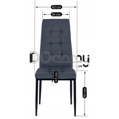 Стул MEBEL ELITE TEX Темно-серый, фото 6