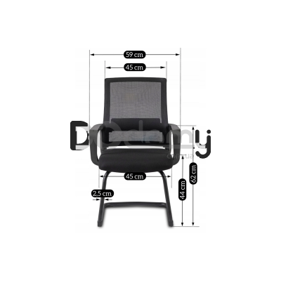 Офісне крісло MEBEL ELITE TAMMY Чорний, фото 4