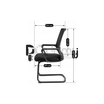 Офісне крісло MEBEL ELITE TAMMY Чорний, фото 5