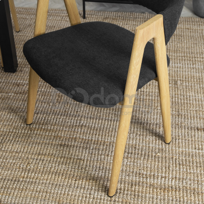 Кресло MEBEL ELITE RUIZ Черный / Дуб, фото 6