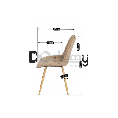 Стул MEBEL ELITE RODRI Бежевый, фото 6