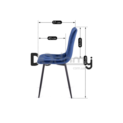Стул MEBEL ELITE ROBIN Синий, фото 6