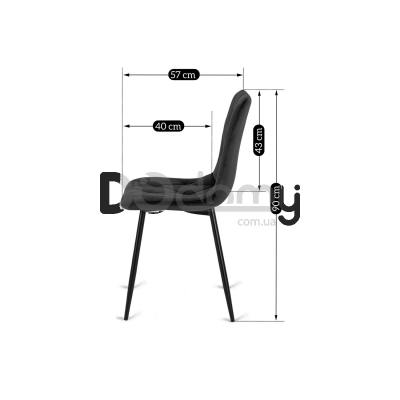 Стул MEBEL ELITE ROBIN Черный, фото 6